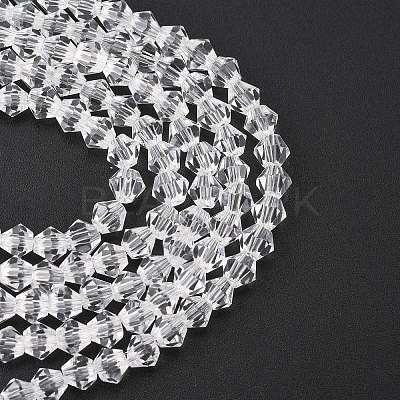 Imitate Austrian Crystal Bicone Glass Beads Strands X1-GLAA-F029-4x4mm-13-1
