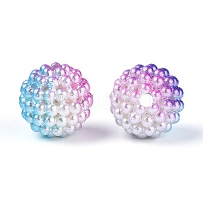 Imitation Pearl Acrylic Beads OACR-T004-15mm-08-1