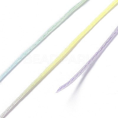 Segment Dyed Nylon Rattail Satin Cords NWIR-A008-01F-1