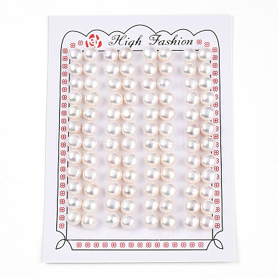 Grade 3A Natural Cultured Freshwater Pearl Beads PEAR-N018-3A-7075A-1