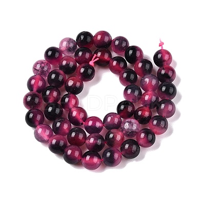 Dyed Natural White Jade Beads Strands G-T138-8mm-210-15-1