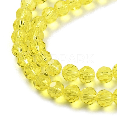 Transparent Glass Bead Strands GLAA-G013-6mm-68-1