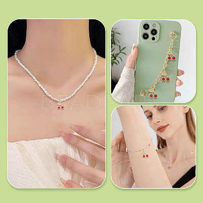 16Pcs 2 Colors Alloy Enamel Pendants ENAM-TA0003-85-1