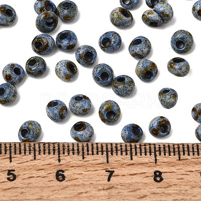 Opaque Glass Beads GL-CBA31A4-01G-1