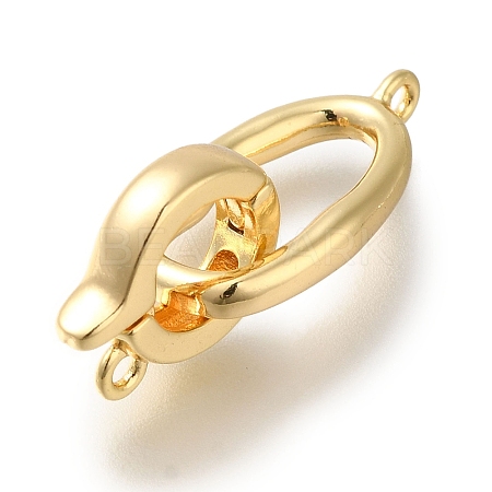 Brass Fold Over Clasps LS-KK-H480-15G-1