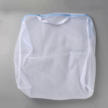 Polyester Mesh Zipper Laundry Bags with Handles ABAG-TAC0003-13C-02-1