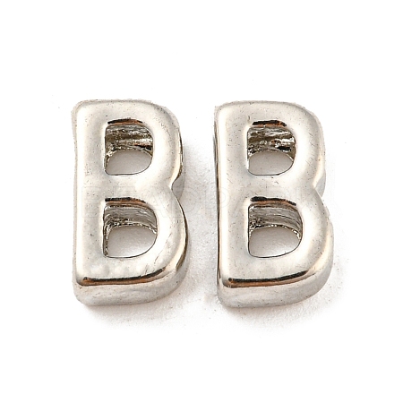 Platinum Plated Alloy Beads PALLOY-CJC0001-64P-B-1