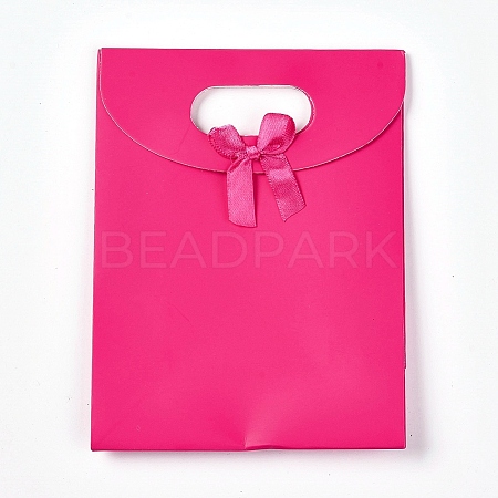 Paper Gift Bags with Ribbon Bowknot Design CARB-TAC0001-01B-1