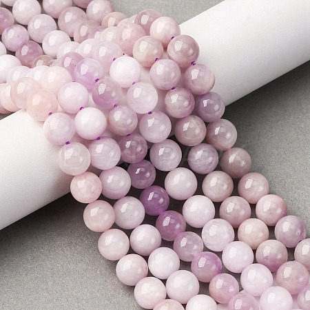 Natural Kunzite Beads Strands G-H313-01D-8mm-1
