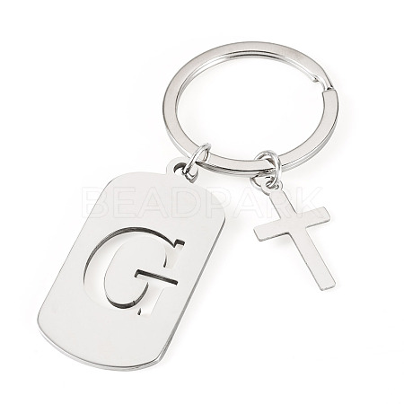 1Pc Stainless Steel Keychains KEYC-TADJ0001-08G-1