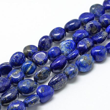 Natural Lapis Lazuli Beads Strands G-R445-6x8-35-1