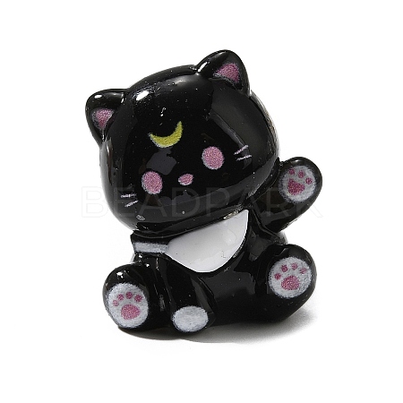 Opaque Cute Little Cat Resin Ornament RESI-S015-02D-1