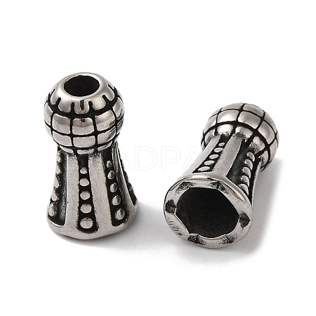 304 Stainless Steel Beads STAS-S129-09G-1