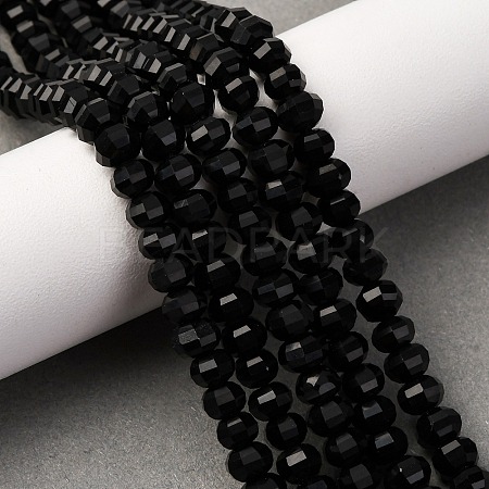 Natural Obsidian Beads Strands G-P587-D03-01-1