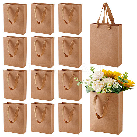Folding Paper Gift Bags with Handle ABAG-WH0045-21C-1