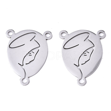 Non-Tarnish 201 Stainless Steel Chandelier Component Links STAS-R115-13P-1
