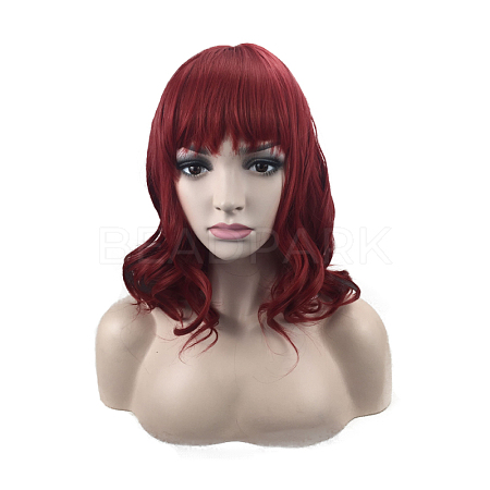 Curly Short Bob Wig with Bangs OHAR-L010-002A-1