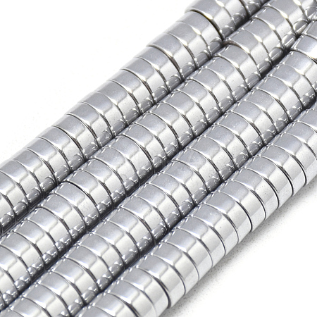 Electroplate Non-magnetic Synthetic Hematite Beads Strands G-T061-10A-1