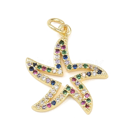Brass Micro Pave Cubic Zirconia Pendants KK-H525-01E-G-1