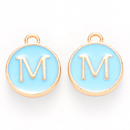 Golden Plated Alloy Enamel Charms LS-ENAM-S118-04M-1