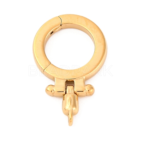 304 Stainless Steel Twister Clasps STAS-S187-01G-1