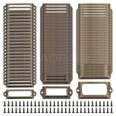 75 Sets 3 Styles Iron Label Frame IFIN-GL0001-01-1