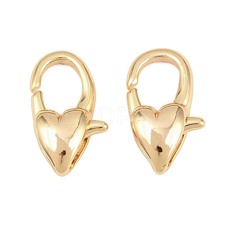 Brass Lobster Claw Clasps KK-H287-08C-G-1