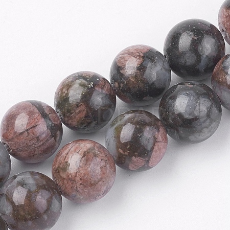 Natural Glaucophane Beads Strands G-F560-10mm-C01-1