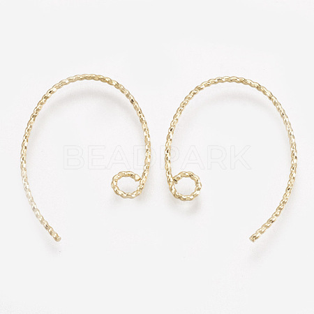 Brass Earring Hooks KK-S348-032-1
