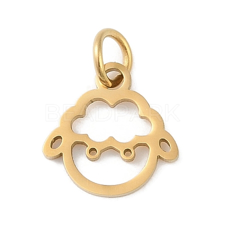 304 Stainless Steel Pendants STAS-L279-001G-12-1