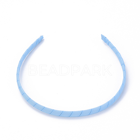 Hair Accessories Plain Plastic Hair Band Findings OHAR-S195-02C-1