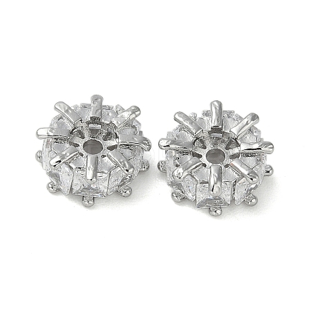 Brass Micro Pave Cubic Zirconia Spacer Beads KK-U045-16P-02-1