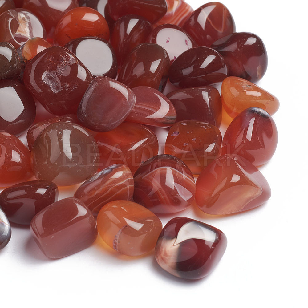 Natural Red Agate Beads - Beadpark.com