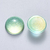 Transparent Spray Painted Glass Cabochons GLAA-S190-013C-D03-2