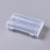 Plastic Coin Collection Boxes Display CON-WH0068-82-1