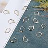 PVD Vacuum Plating 304 Stainless Steel Leverback Earring Findings STAS-UN0018-12G-4