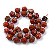 Natural Red Jasper Beads Strands G-R482-24-10mm-2