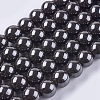 Magnetic Synthetic Hematite Beads Strands G-Q893-10mm-1