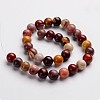Round Natural Mookaite Gemstone Bead Strands G-J333-06-12mm-3