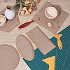 6Pcs MDF Wood Ceramic Clay Craft Mold Set DIY-WH0349-400A-2