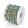 Handmade Synthetic Turquoise Beaded Chains CHC-E019-02A-3