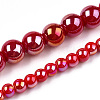 Electroplate Opaque Glass Beads Strands LS-GLAA-T032-P4mm-AB04-4
