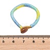 Handwoven Gradient Braided Polyester Cord Pendant Decorations HJEW-F026-01A-3