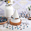 300Pcs Transparent Crackle Acrylic Beads CACR-SP0001-01B-4