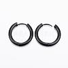 304 Stainless Steel Huggie Hoop Earrings EJEW-F111-20mm-B-2