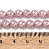 Electroplated Shell Pearl Beads Strands X-BSHE-G041-6mm-05-2