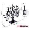 Iron Family Tree Picture Frame Stand AJEW-WH0223-71-2