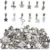 48Pcs 12 Styles Tibetan Style Alloy European Dangle Charms FIND-CA0005-67-1