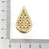 Rack Plating Brass Micro Pave Clear Cubic Zirconia Pendants KK-H474-18G-05-3