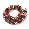 Electroplate Transparent Glass Beads Strands EGLA-N022-14A-B01-2